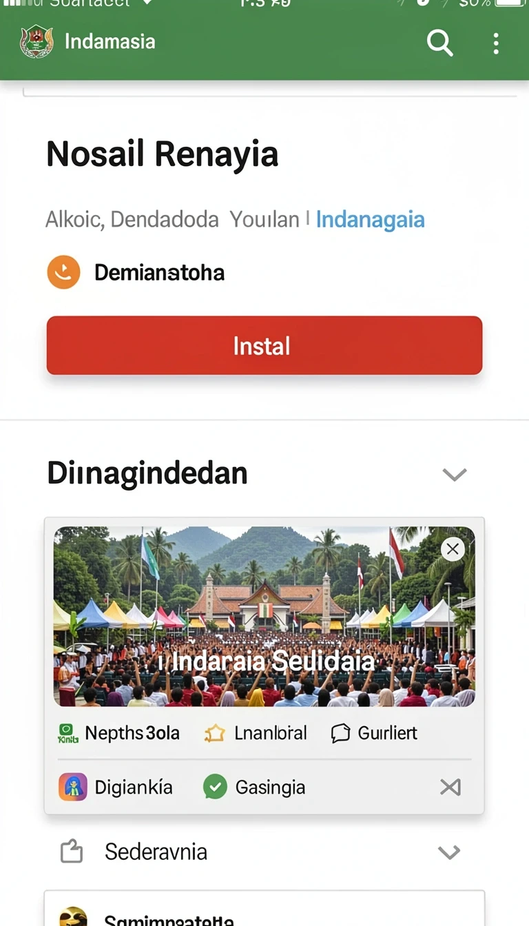 Pratinjau layar Aplikasi ina777 Resmi: Download dan Instalasi